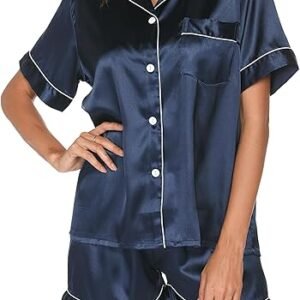 Silk Night Suits with Shorts